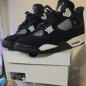 Jordan Retro Black and White Sneakers